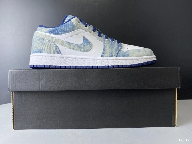 Rep TBK 1 Low Denim Air CZ8455-100 Washed Jordan 0812